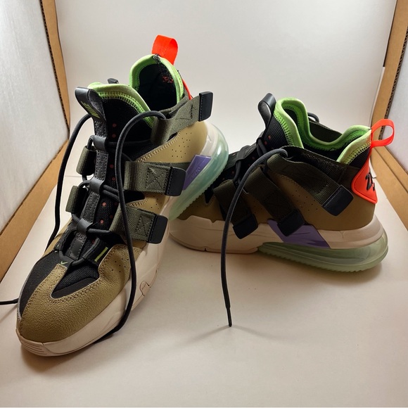 Nike Air Max Edge 270 Shoes Mens size 9 Parachute Beige Brown Crimson - Picture 2 of 5